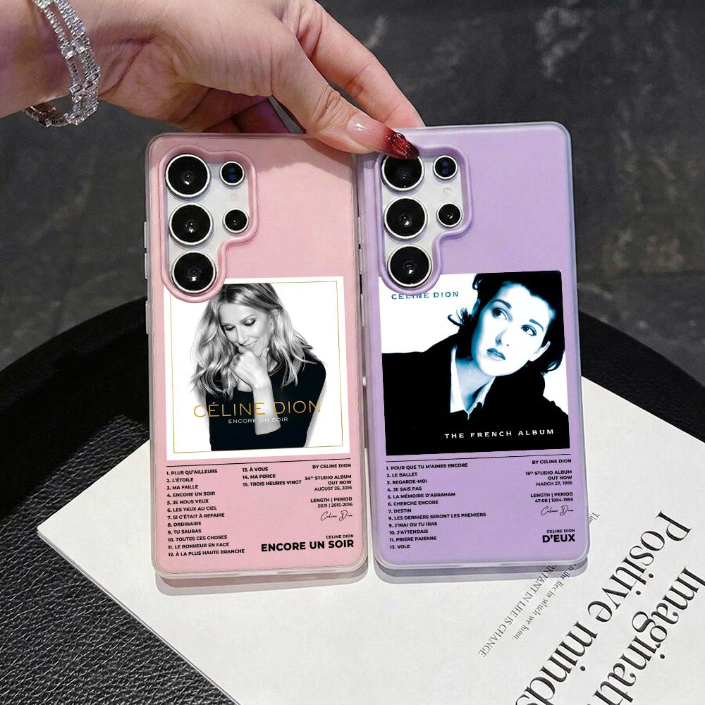 Phone Case Clear - Singer C-Celine D-Dion Phone Case 2-in-1