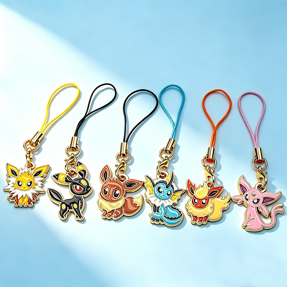 Phone Accessories In China - 6Pcs Hot Anime Pokemon Eevee Phone