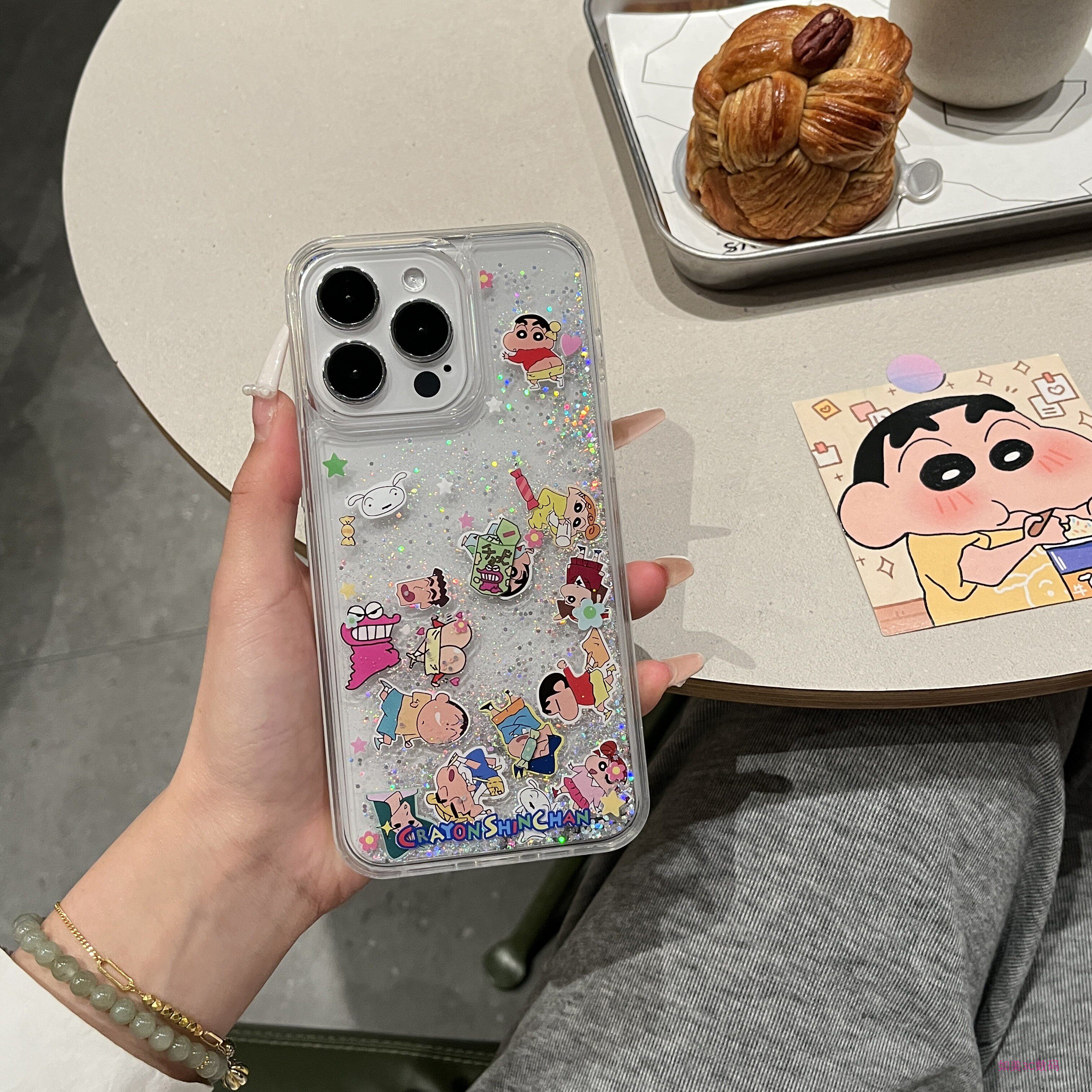 Phone Case Clear - Cute Cartoon Japan Anime Crayon Shin