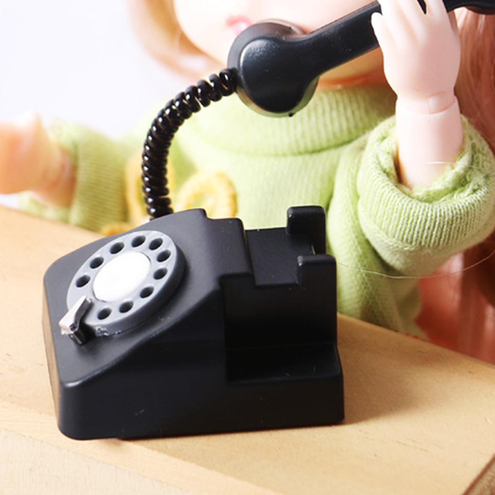 Dollhouse Miniature Rotary Pho - Phone Accessories Europe ulasan dan harga