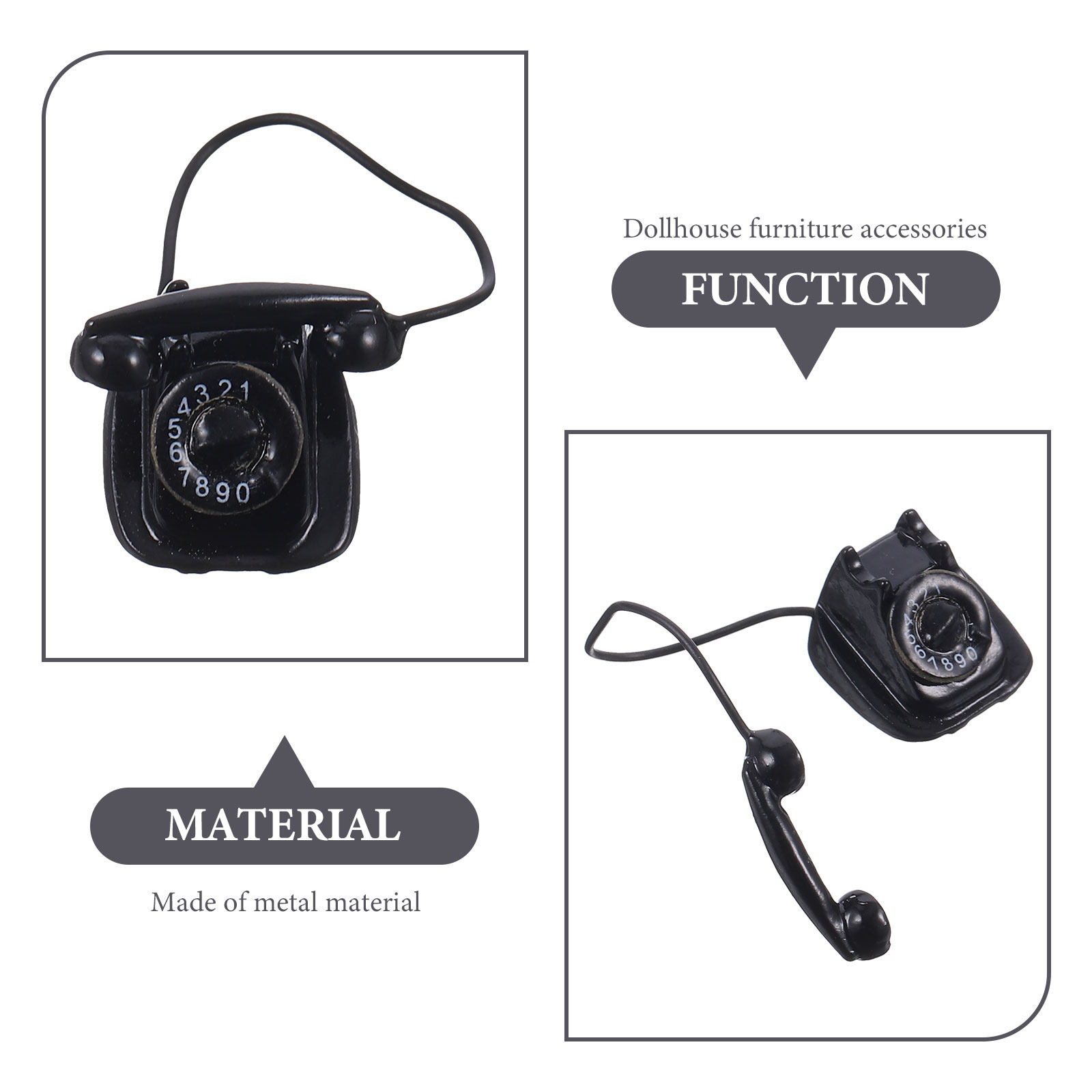Retro Miniature Telephone Vint - Phone Accessories Europe ulasan dan harga