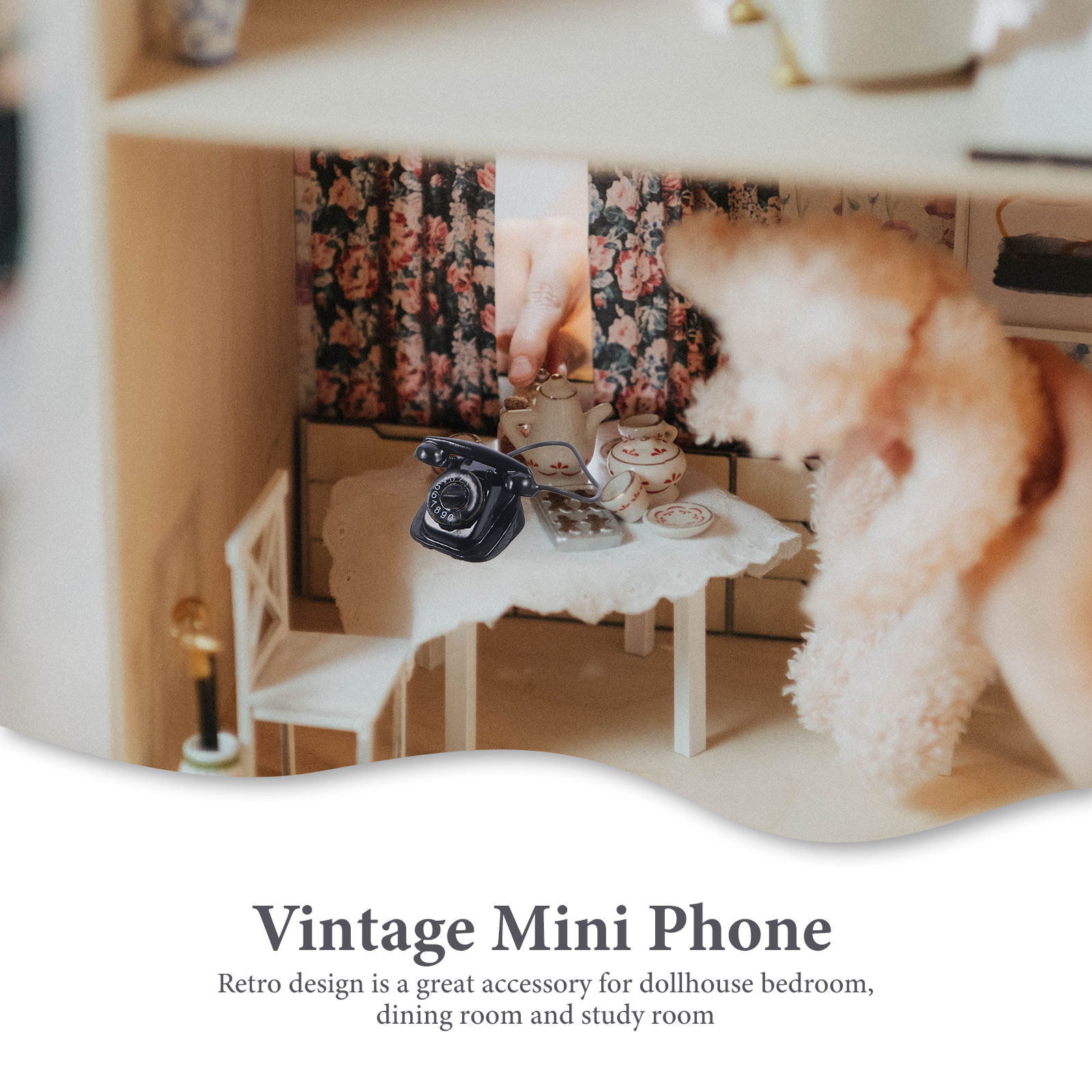 Retro Miniature Telephone Vint - Phone Accessories Europe ulasan dan harga