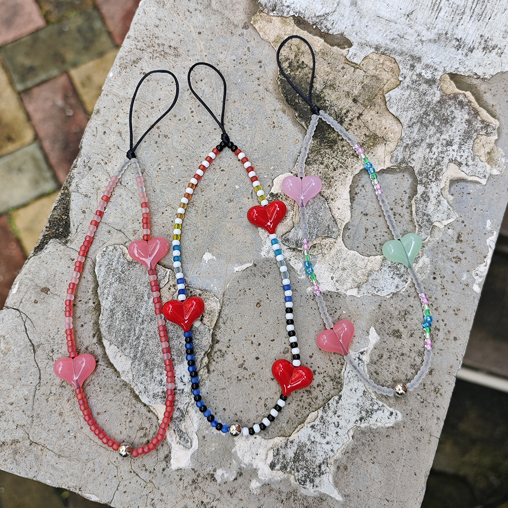HERLOOK Y2K Beaded Heart Phone - Phone Accessories For Teen Girls ulasan dan harga