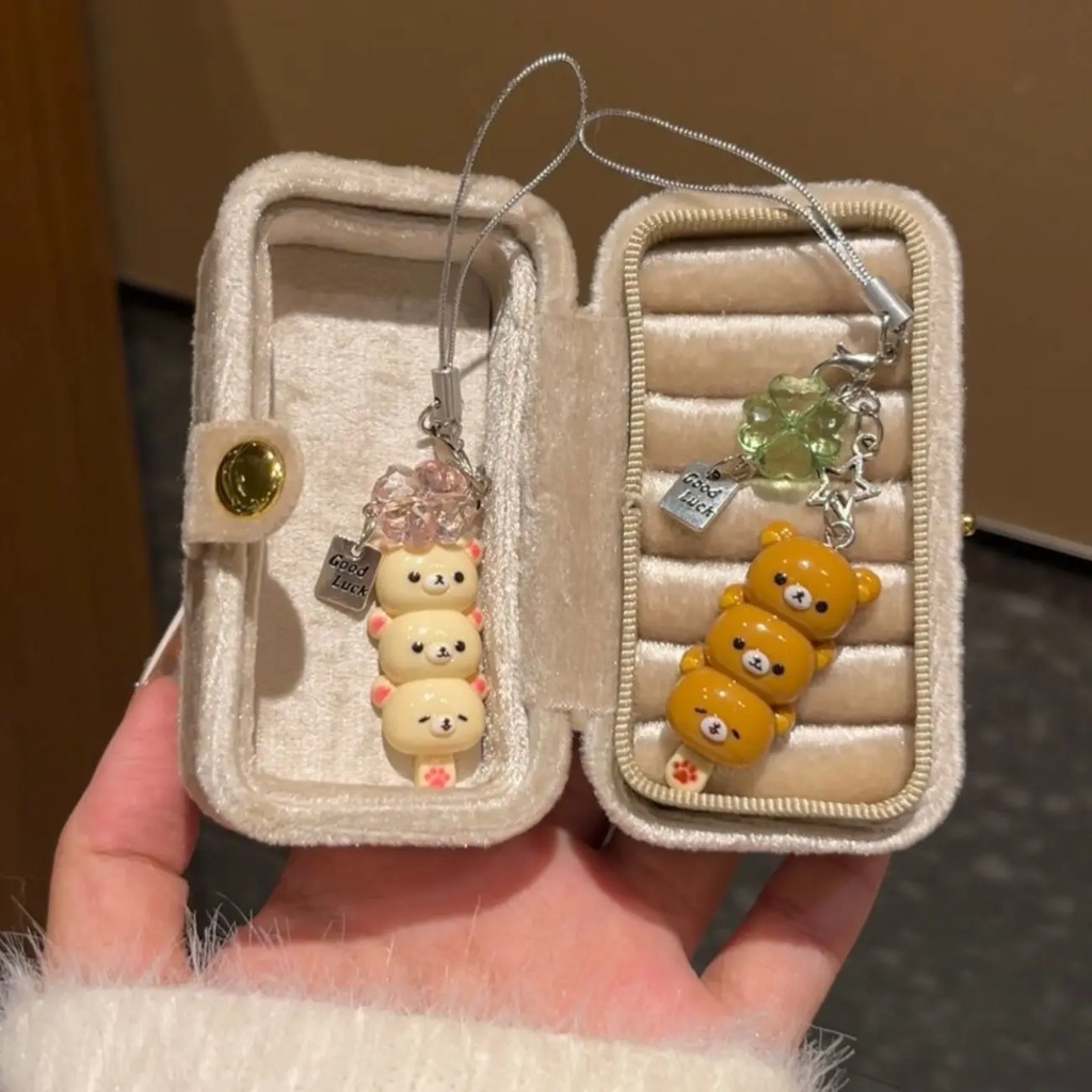 Cute Bear Beaded Phone Charms  - Phone Accessories For Teen Girls ulasan dan harga