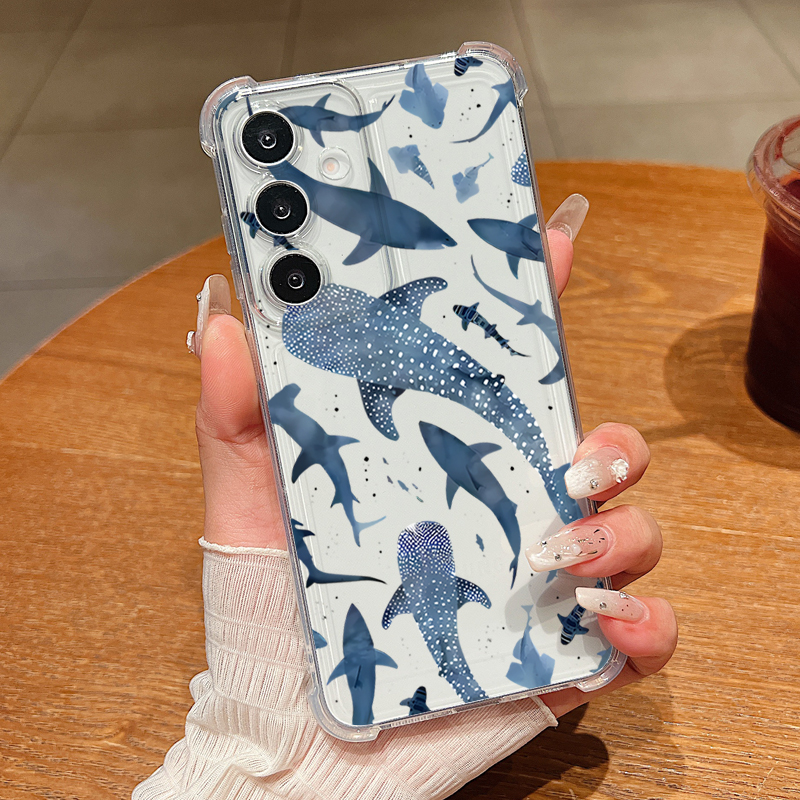 Whale Turtle Pattern Clear Pho - Phone Case Clear ulasan dan harga