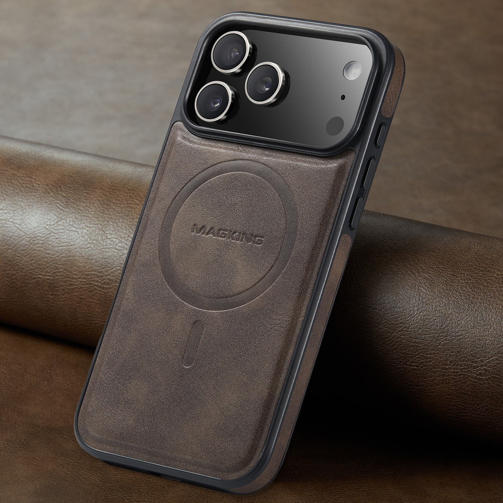 Leather Brand Magnetic Chargin - Phone Accessories Brand ulasan dan harga