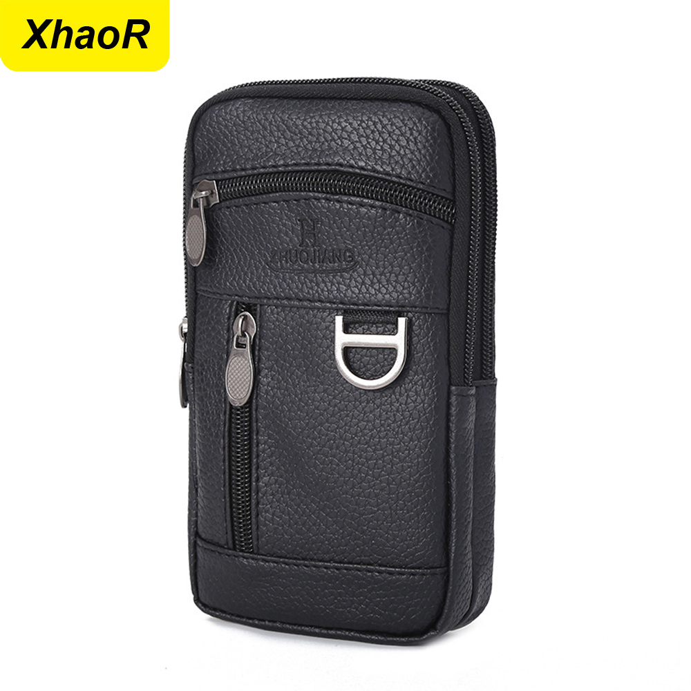 Men Waist Bag Mobile Phone Bag - Waterproof Phone Bag ulasan dan harga