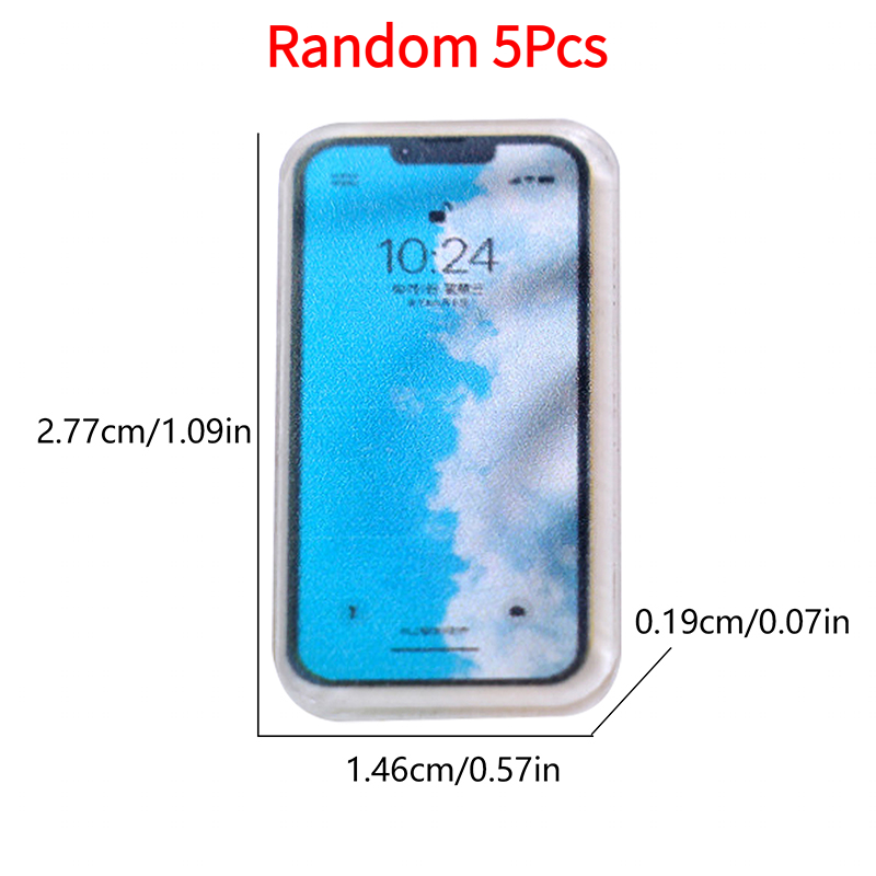 Random 5Pcs 1:12 Dollhouse Min - Phone Accessories Europe ulasan dan harga