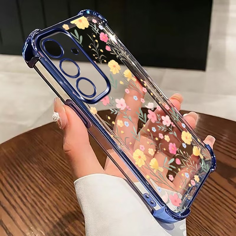 Plating Bumper Anti Fall Phone - Phone Case Clear ulasan dan harga