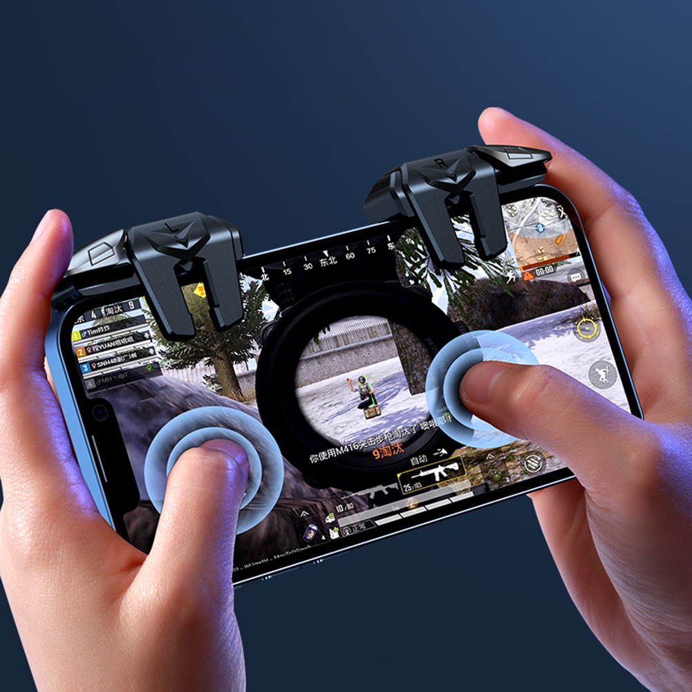 2pcs 6 Finger Gaming Trigger f - Gaming Controller Phone ulasan dan harga
