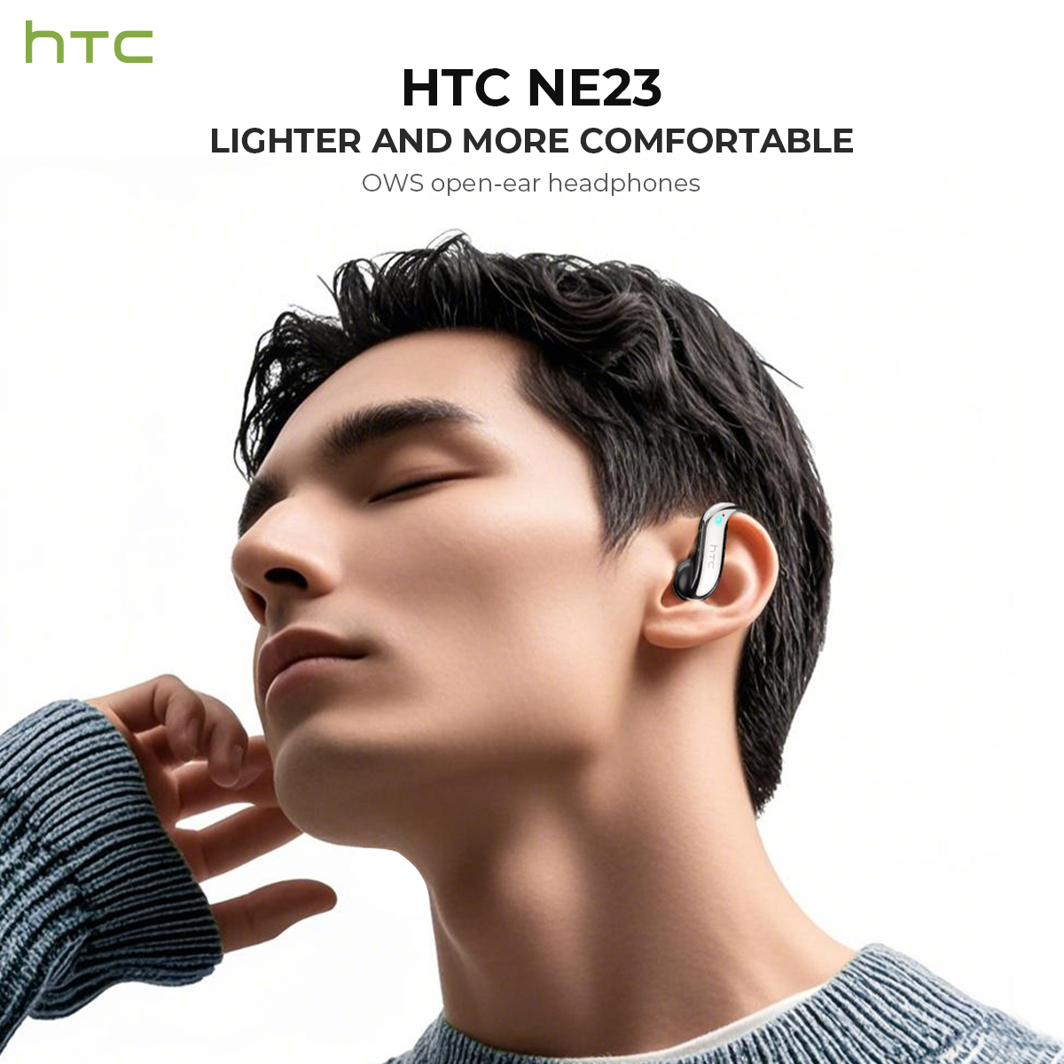 Open-ear Bluetooth Headphones  - Phone Case Clear ulasan dan harga