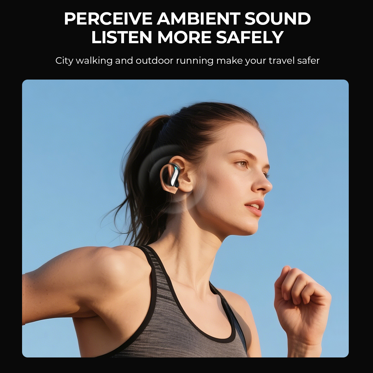 Open-ear Bluetooth Headphones  - Phone Case Clear ulasan dan harga