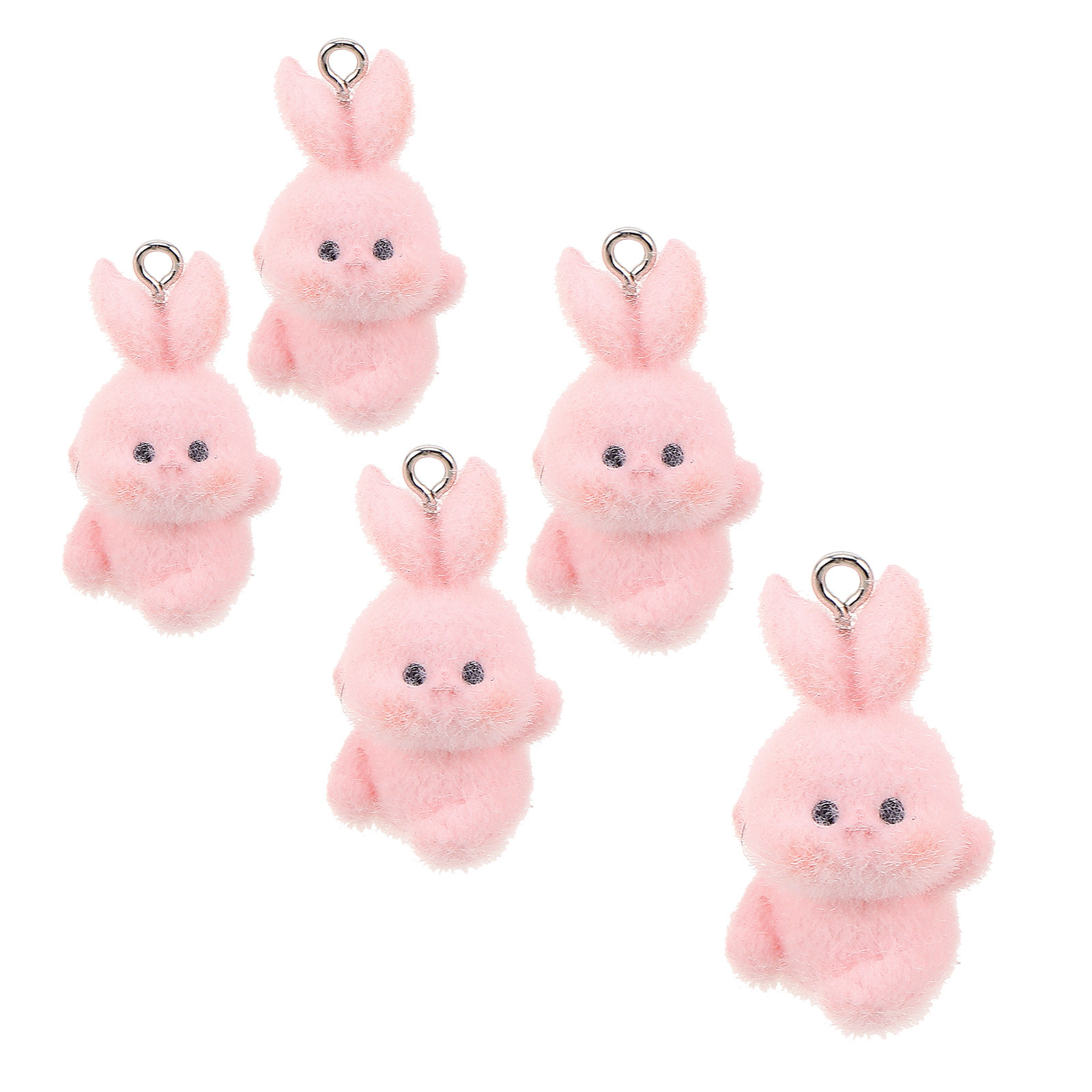 5Pcs Cartoon Rabbit Flocking B - Phone Accessories For Teen Girls ulasan dan harga