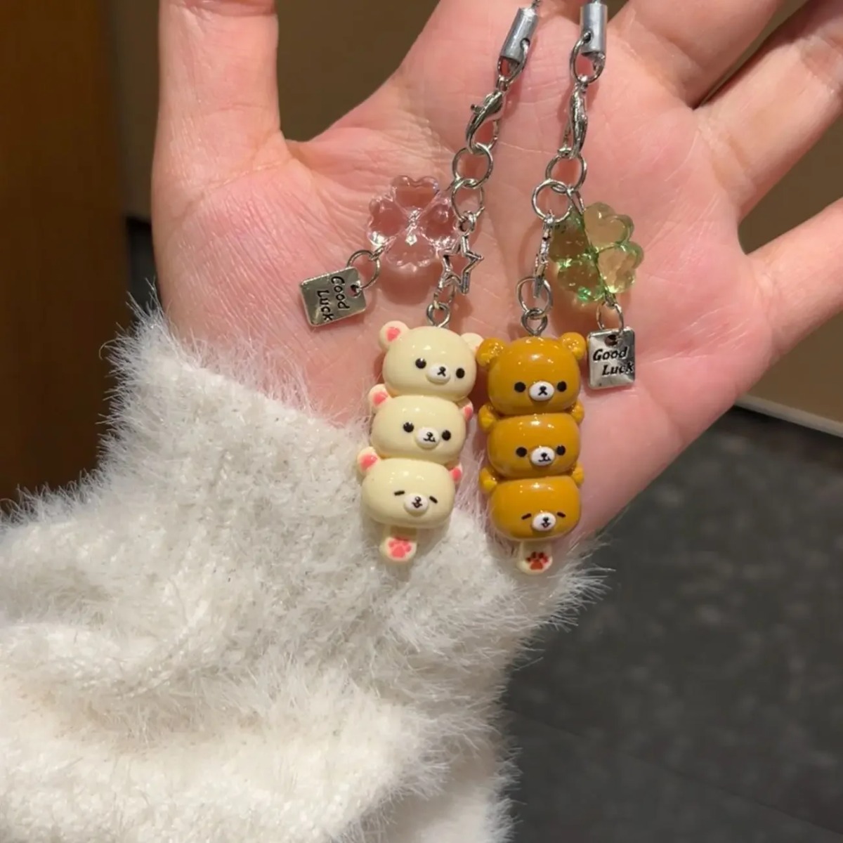 Cute 3D Bear Phone Charms Pend - Phone Accessories For Teen Girls ulasan dan harga