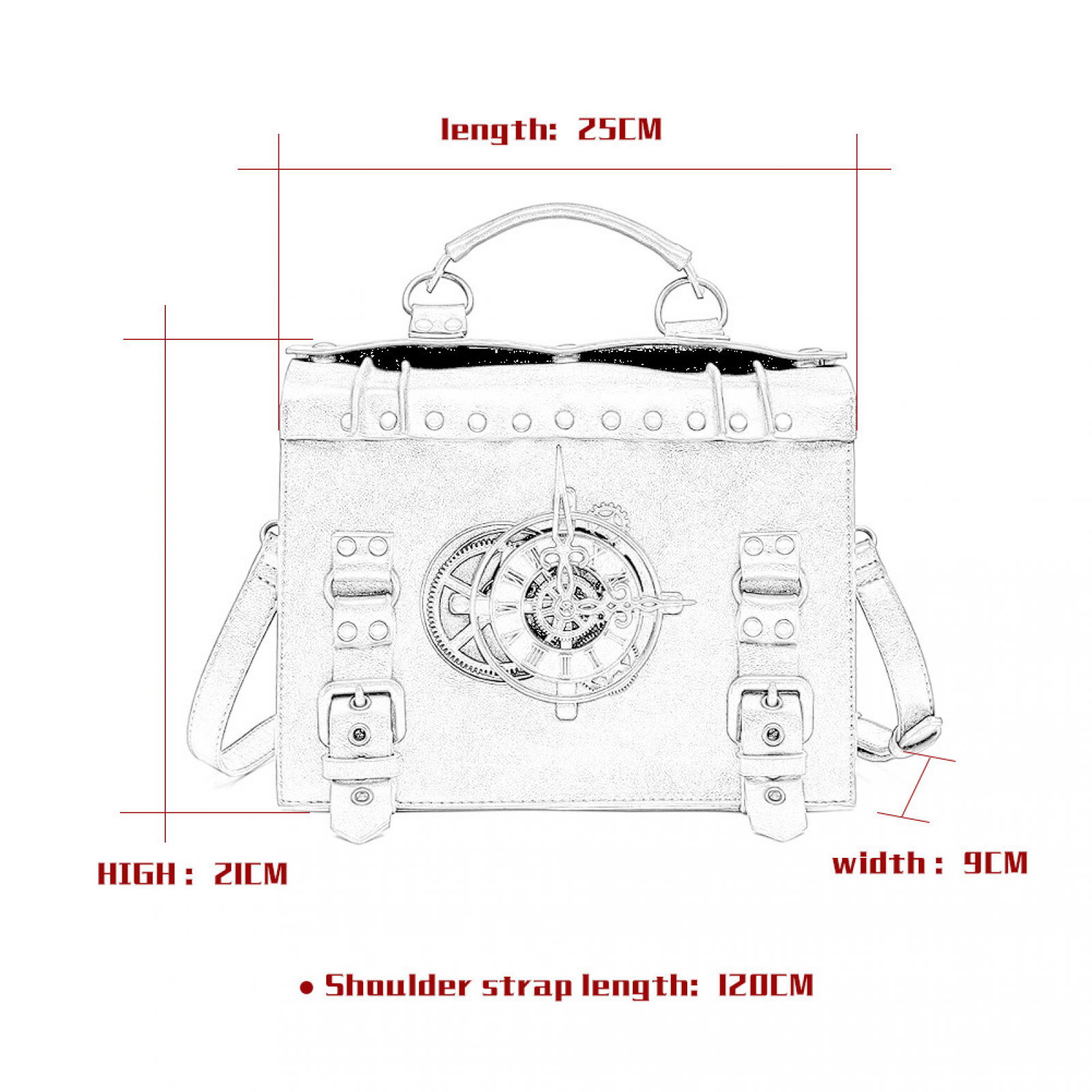 Steampunk Gear Crossbody Shoul - Phone Accessories Europe ulasan dan harga