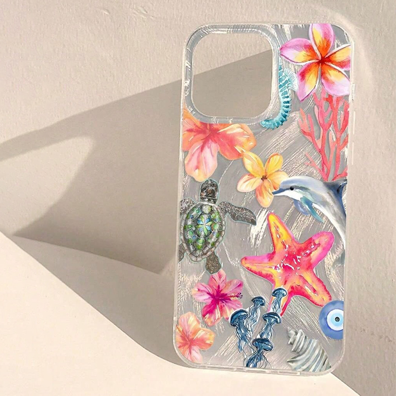 Summer Underwater Ocean Life C - Phone Case Clear ulasan dan harga