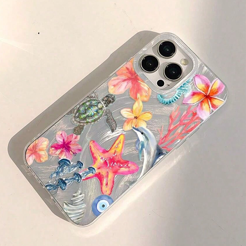 Summer Underwater Ocean Life C - Phone Case Clear ulasan dan harga