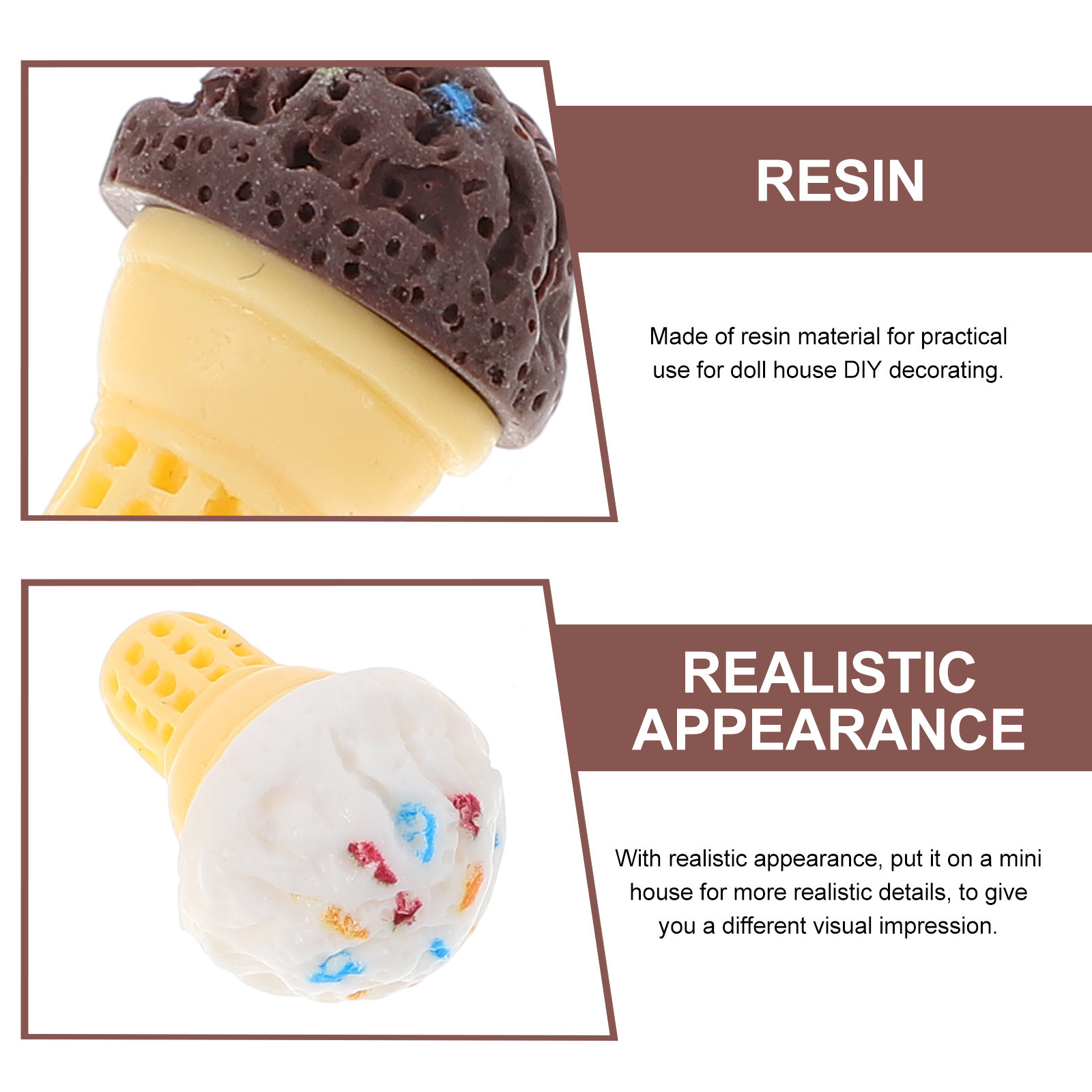 20Pcs Mini House Ice Cream Con - Phone Accessories Europe ulasan dan harga