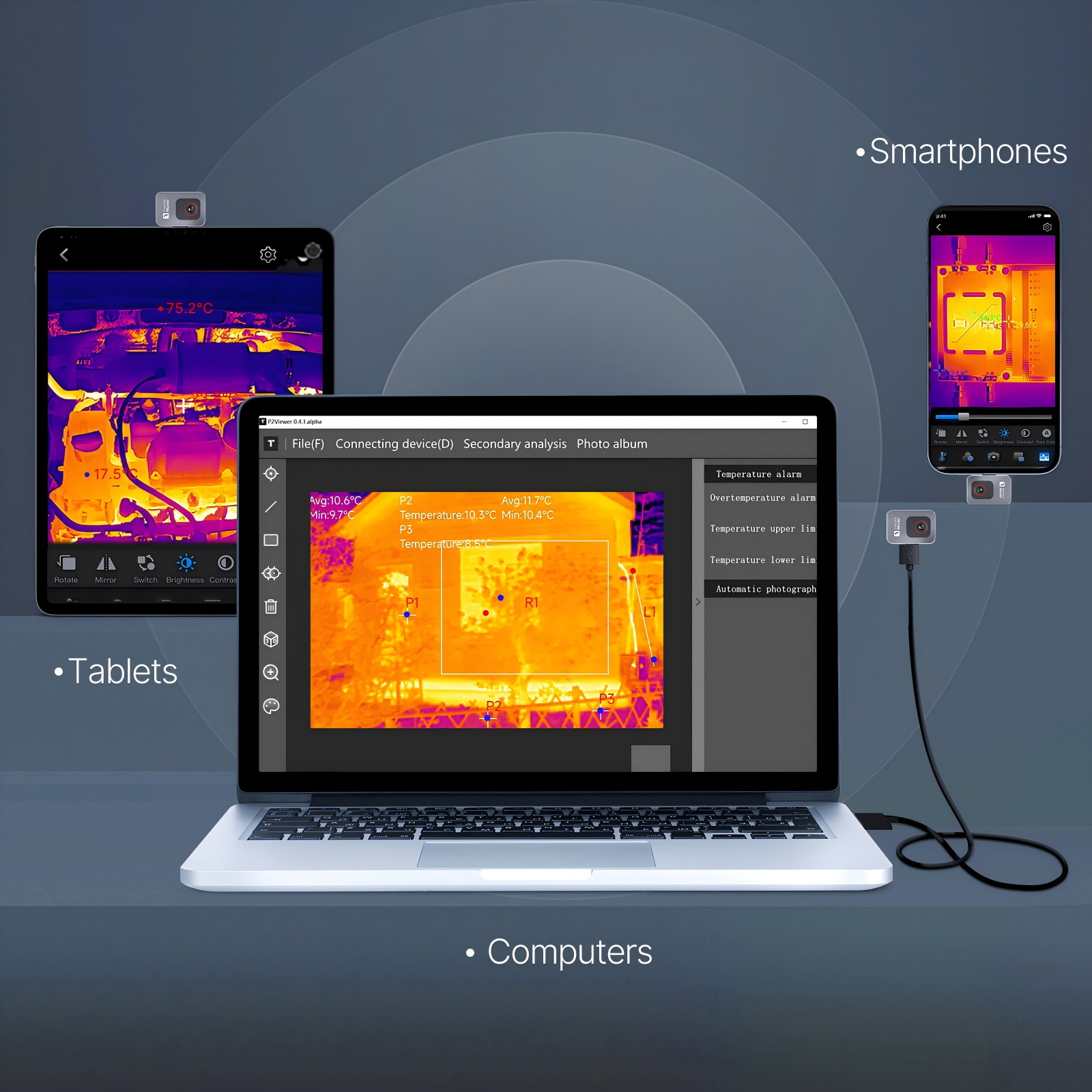 P2 Thermal Imaging Camera for  - Phone Accessories For Android ulasan dan harga