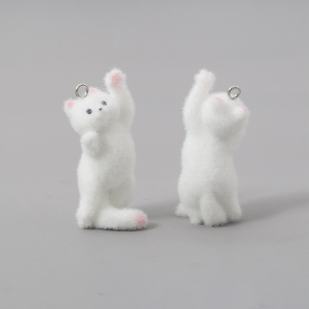 2pcs Flocking Little Cat Resin - Phone Accessories Chain ulasan dan harga